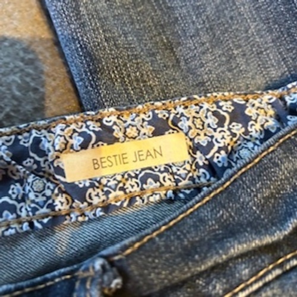 Vintage America Blues Bestie Jeans Skinny Floral Embroidered Denim Size 8/29 R - Picture 11 of 15